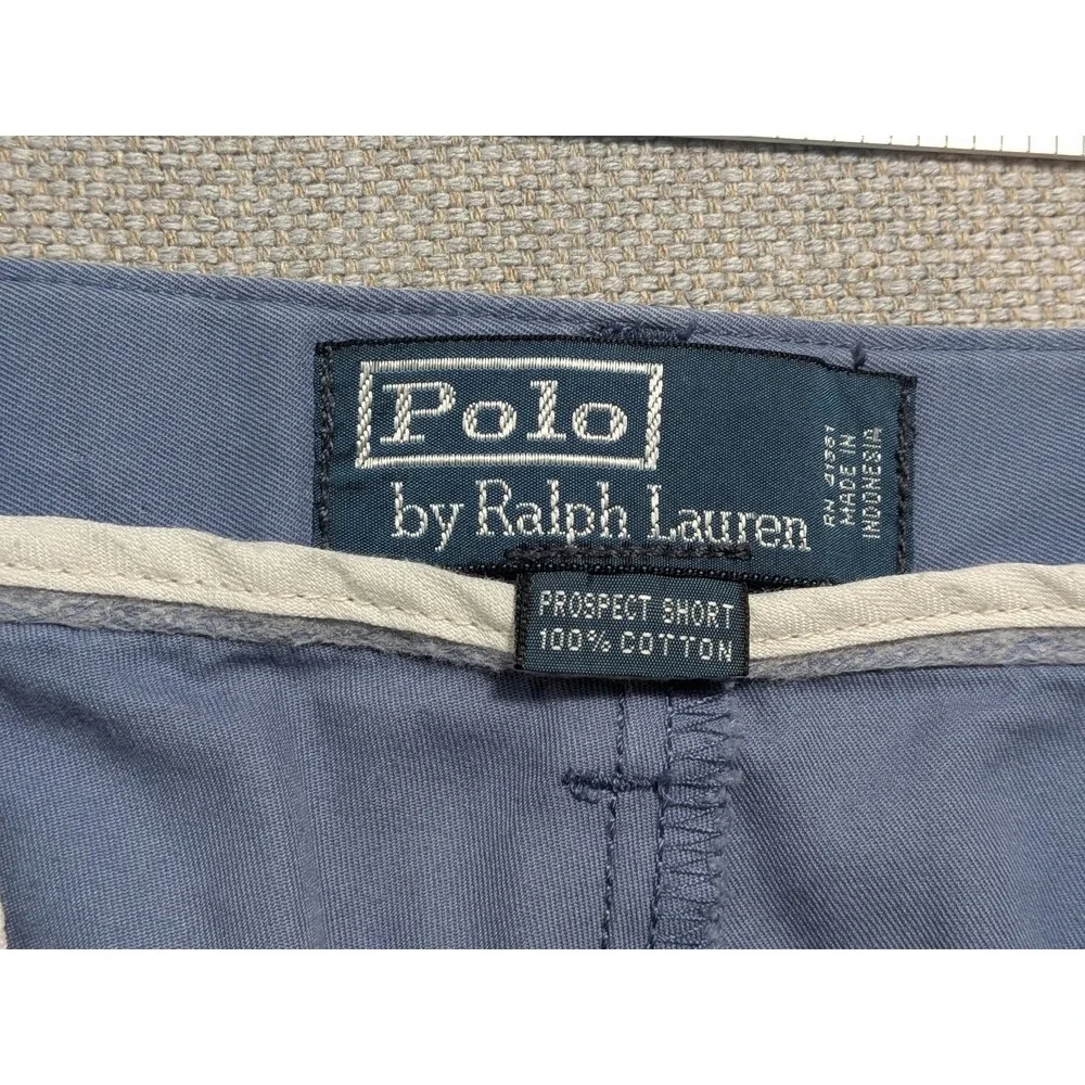 Polo Ralph Lauren Men's 36 Blue Prospect Chino Shorts Cotton Pony Summer Prep